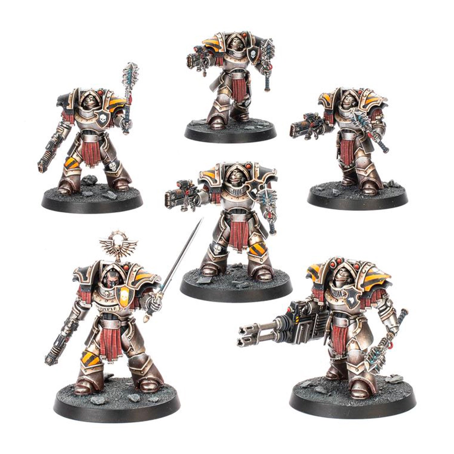 Cataphractii Terminators with Volkite Chargers and Power Mauls