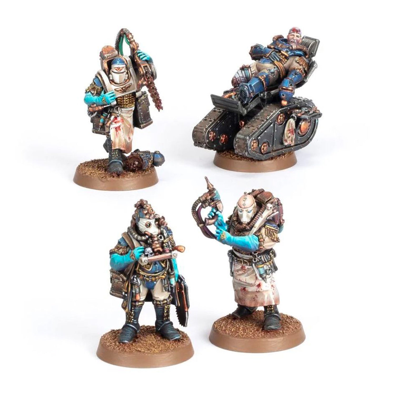 Solar Auxilia Surgeon Primus Aevos Jovan and Medicae Orderlies