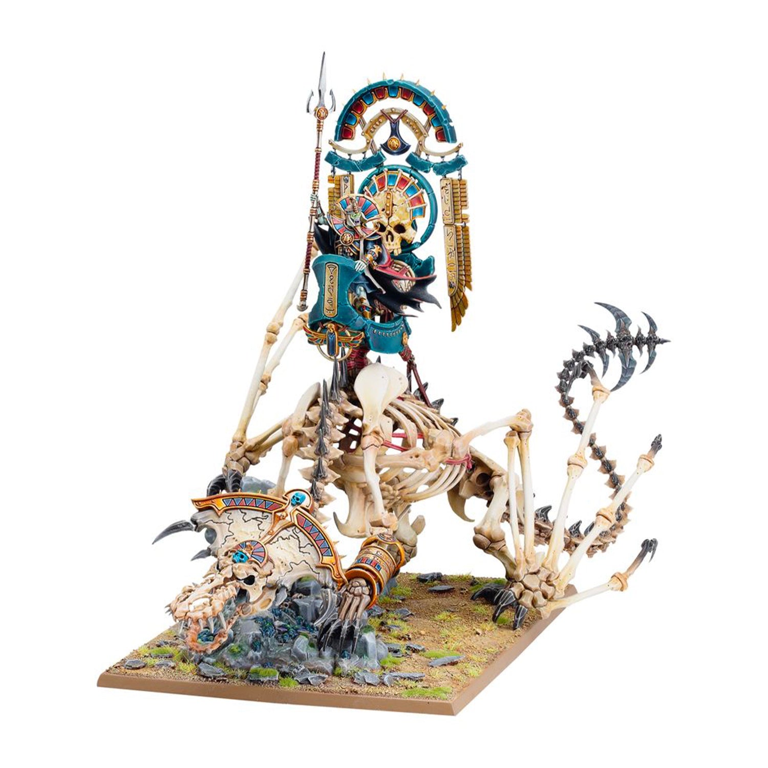 Tomb King Liche Priest on Necrolith Bone Dragon