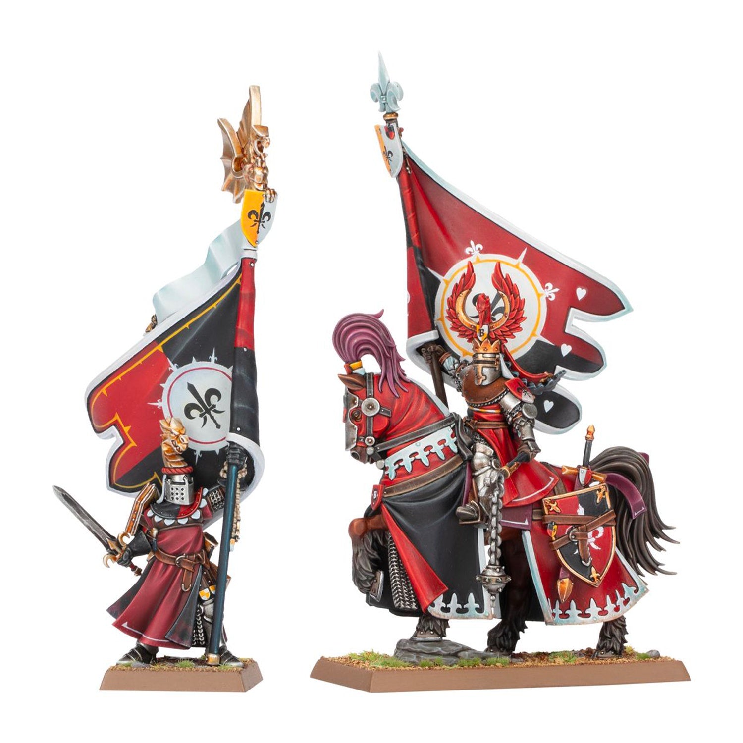 Battle Standard Bearer Mounted and on Foot